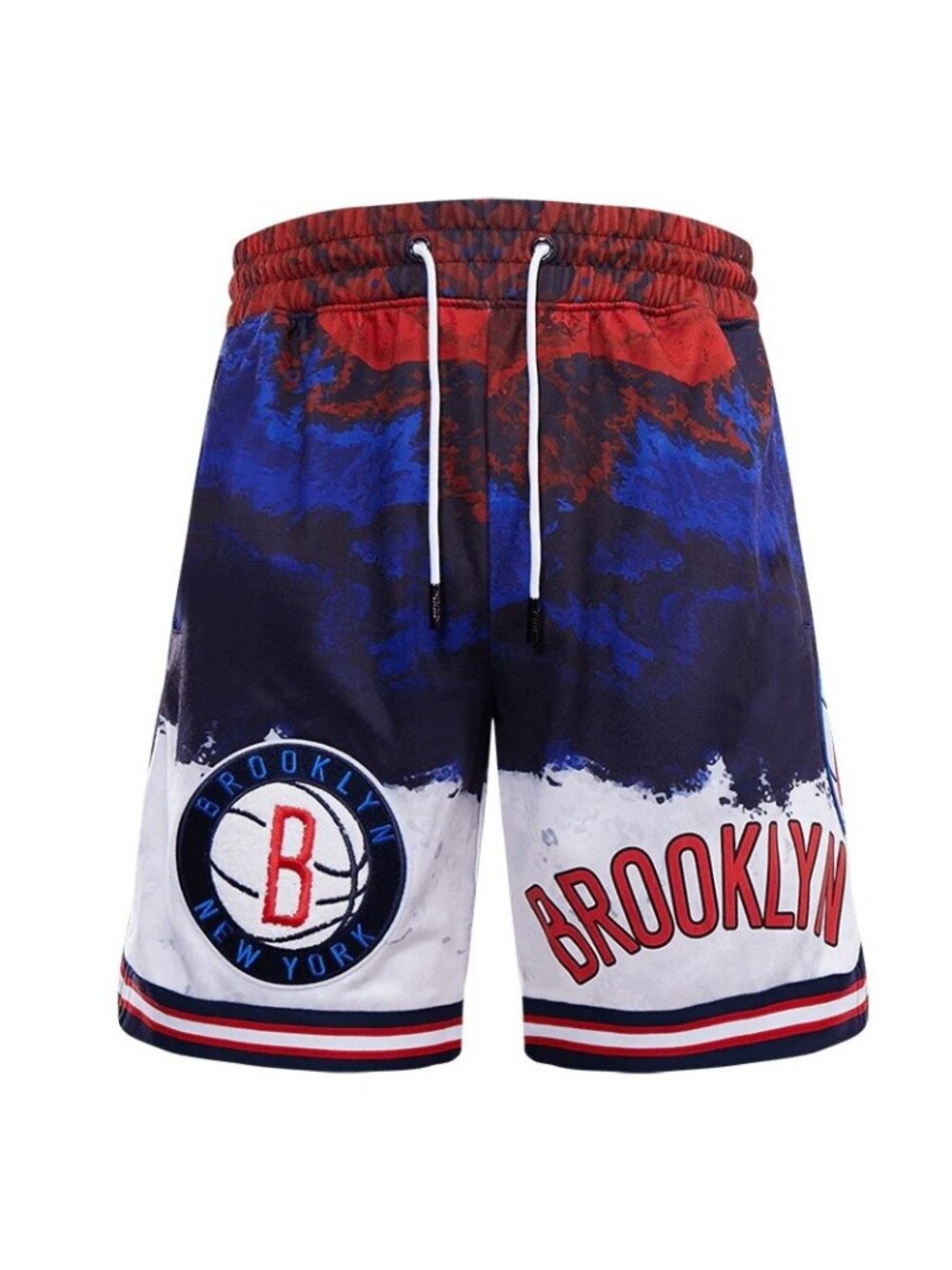 NWT PRO STANDARD Men's NBA Brooklyn Nets Dip Dye Logo Shorts Size Large $98